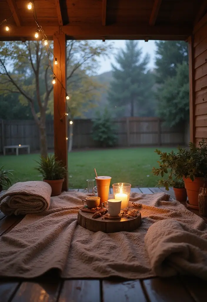 28 Backyard Proposal Ideas That Feel Private And Sweet - 26. Rainy Day Romance