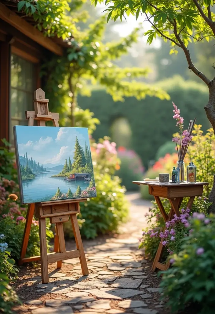 28 Backyard Proposal Ideas That Feel Private And Sweet - 5. Artistic Painting Session