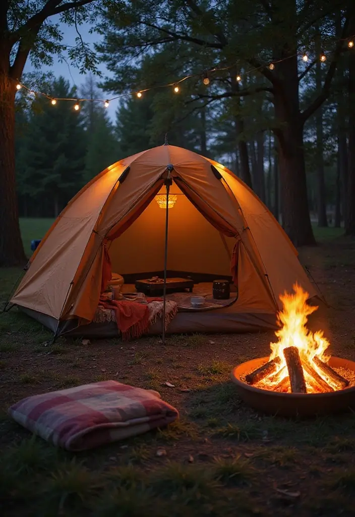 28 Backyard Proposal Ideas That Feel Private And Sweet - 6. Camping Adventure