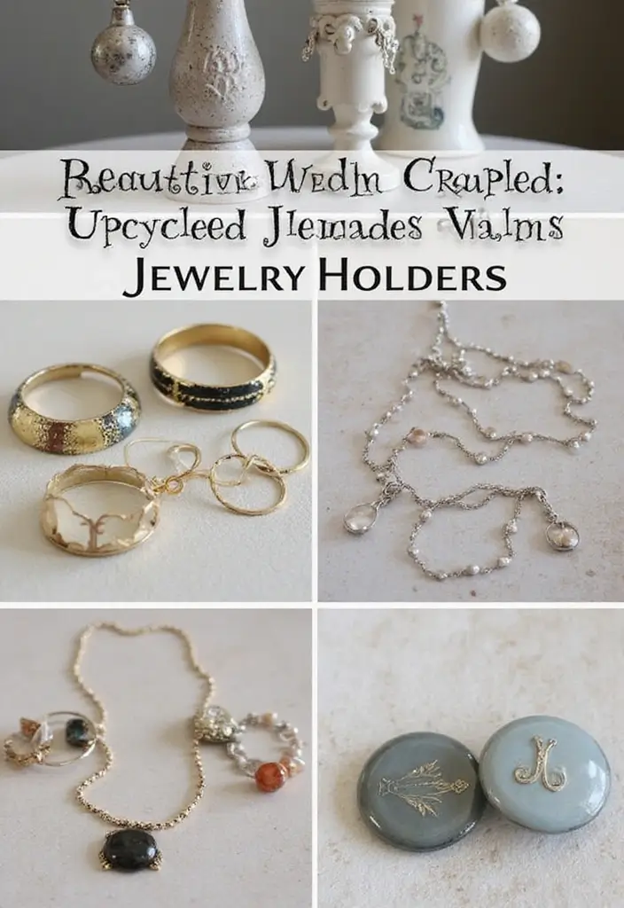 28 Eco-Friendly Bridesmaid Proposal Ideas That Are Cute and Meaningful - 19. Upcycled Jewelry Holders
