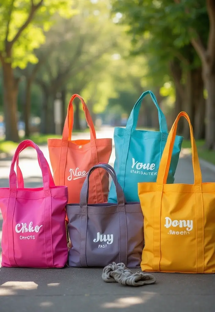 28 Eco-Friendly Bridesmaid Proposal Ideas That Are Cute and Meaningful - 2. Reusable Tote Bags