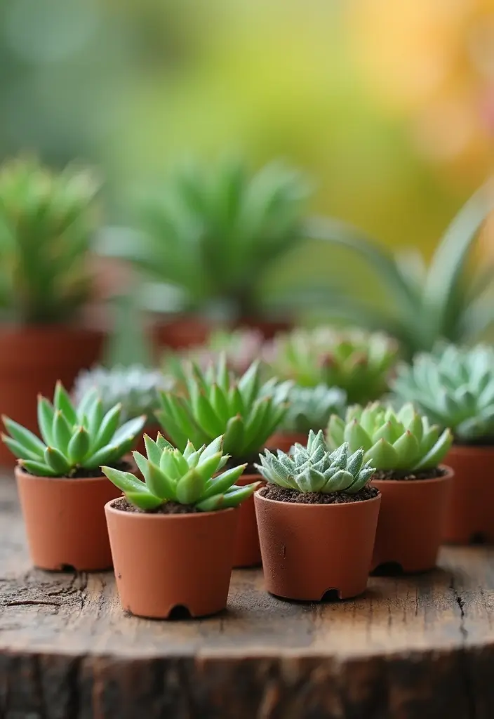 28 Eco-Friendly Bridesmaid Proposal Ideas That Are Cute and Meaningful - 6. Mini Potted Succulents