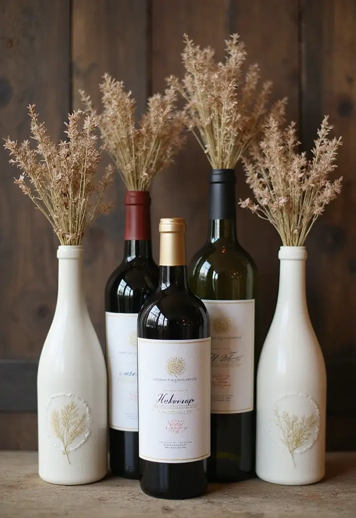 28 Eco-Friendly Bridesmaid Proposal Ideas That Are Cute and Meaningful - 8. Upcycled Wine Bottles with Custom Labels