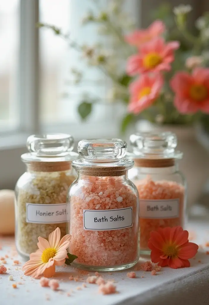 28 Quince Recuerdos Ideas For Guests To Treasure - 11. DIY Bath Salts
