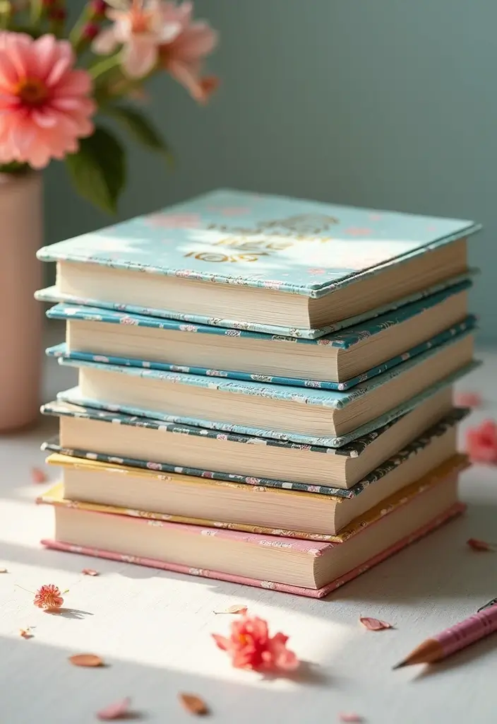 28 Quince Recuerdos Ideas For Guests To Treasure - 15. Themed Notebooks