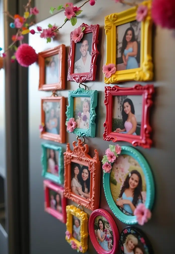 28 Quince Recuerdos Ideas For Guests To Treasure - 4. Photo Frame Magnets