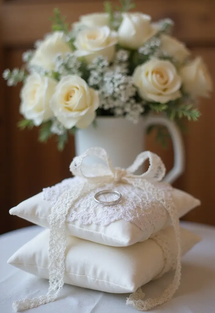 28 Something Borrowed Ideas That Add Meaning to Your Day - 10. A Borrowed Ring Bearer Pillow