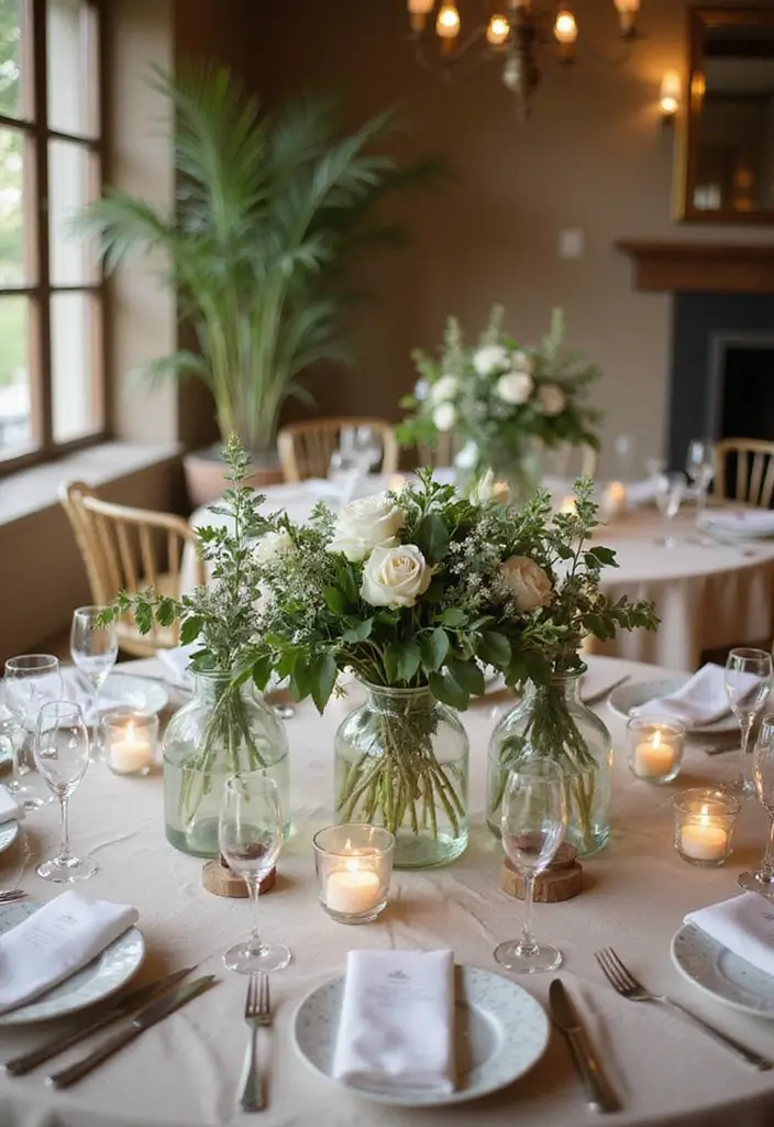 28 Something Borrowed Ideas That Add Meaning to Your Day - 13. Unique Centerpieces