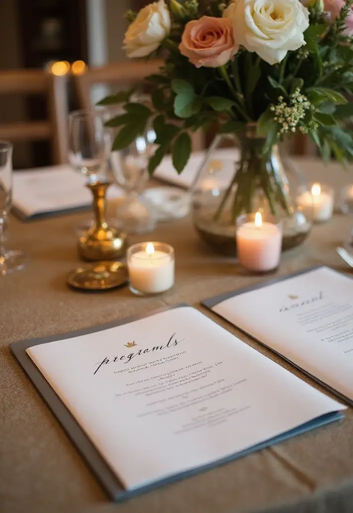 28 Something Borrowed Ideas That Add Meaning to Your Day - 19. Borrowed Wedding Programs