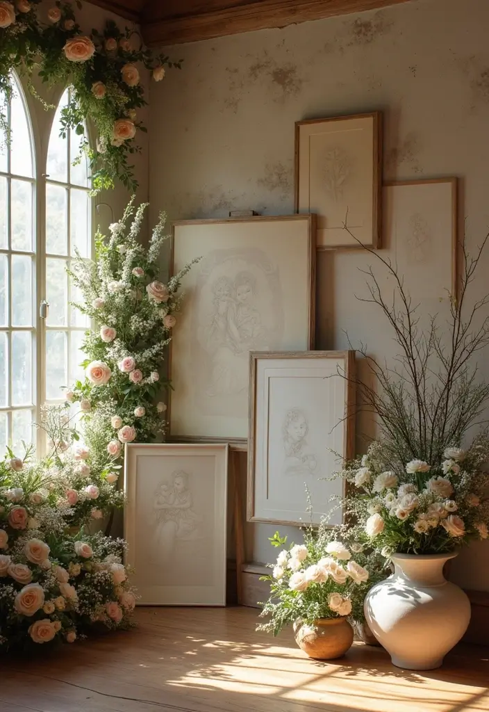 28 Something Borrowed Ideas That Add Meaning to Your Day - 26. An Artistic Touch with Family Paintings