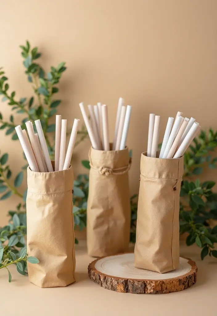 28 Wedding Favor Ideas DIY And Budget Friendly - 15. Reusable Straw Sets