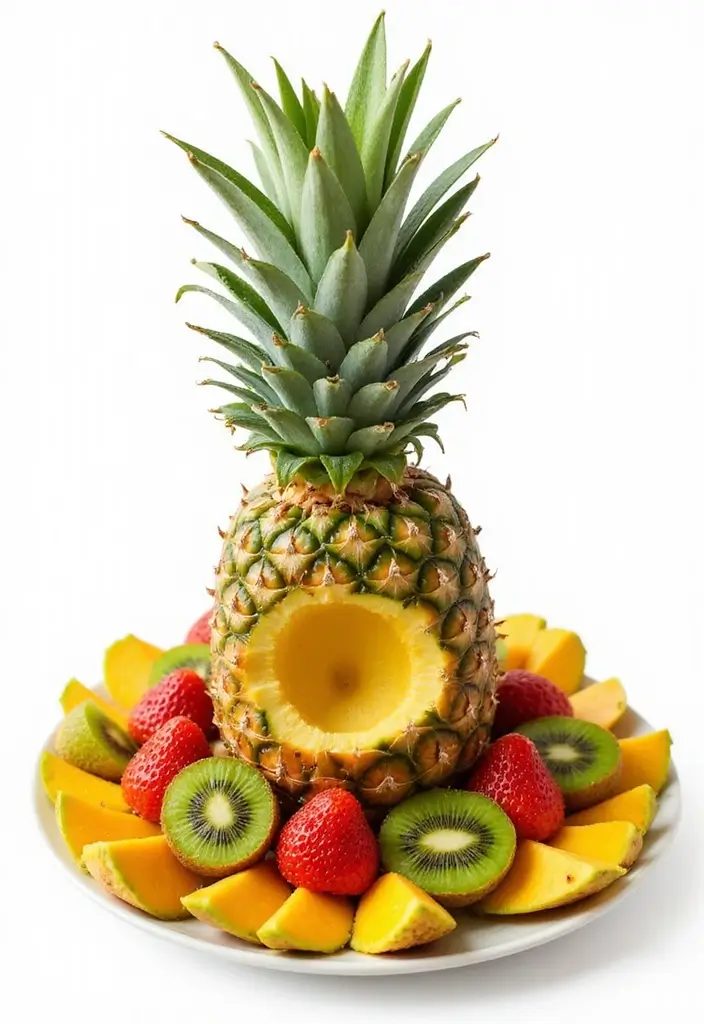 28 Wedding Shower Fruit Tray Ideas That Look Beautiful - 1. Tropical Paradise Platter
