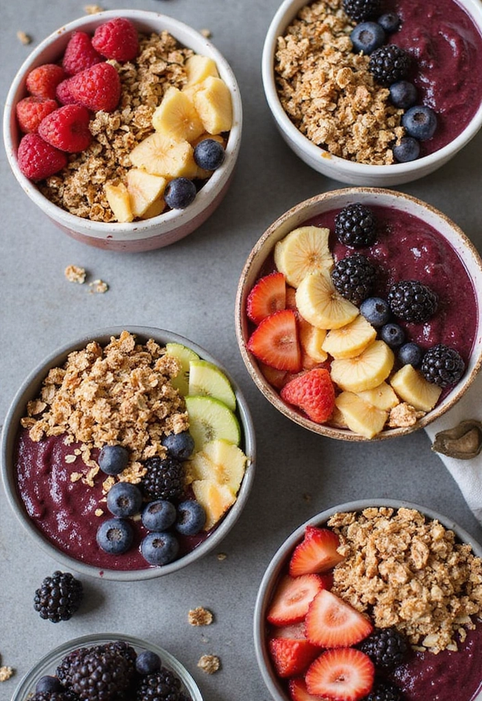 28 Wedding Shower Fruit Tray Ideas That Look Beautiful - 16. Smoothie Bowls