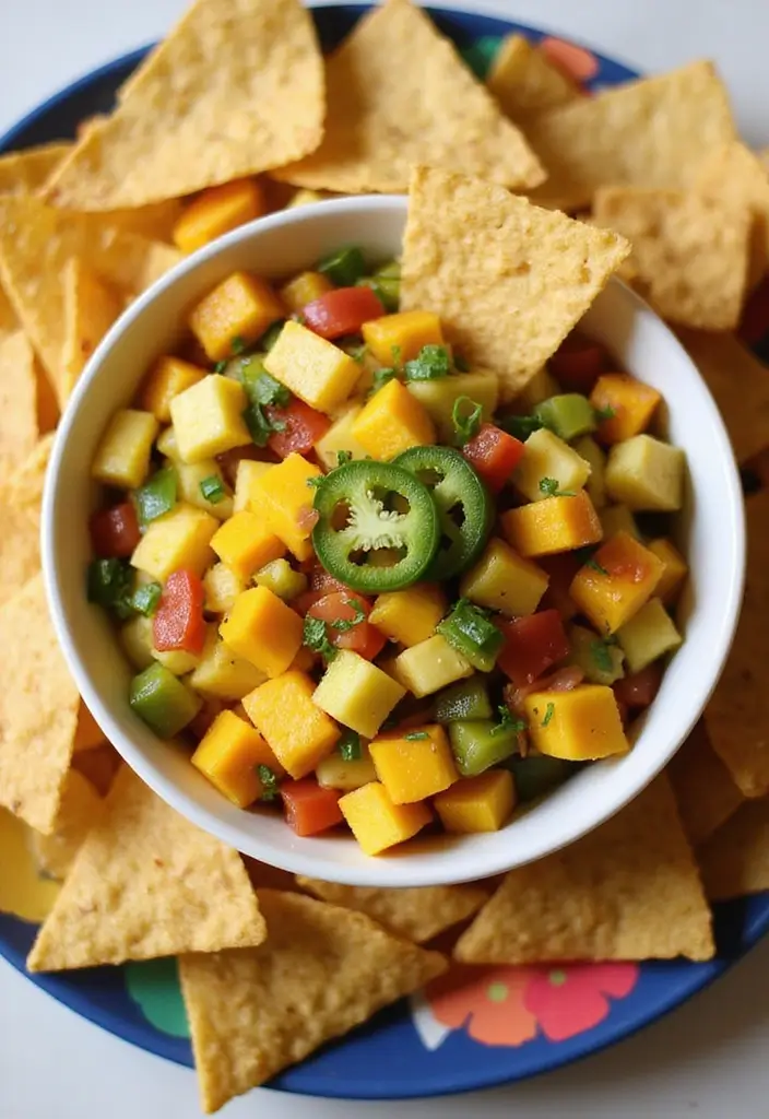 28 Wedding Shower Fruit Tray Ideas That Look Beautiful - 19. Savory Fruit Salsa