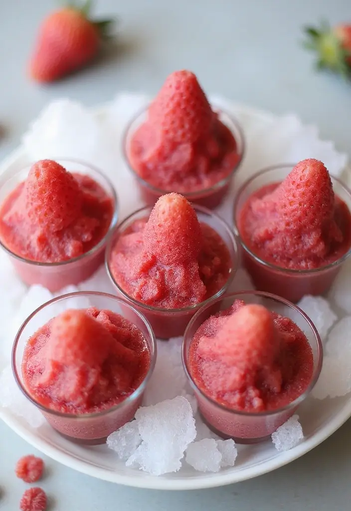28 Wedding Shower Fruit Tray Ideas That Look Beautiful - 26. Frozen Fruit Cups
