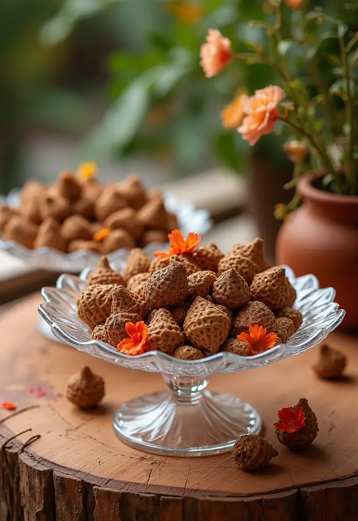 29 Mehndi Platter Ideas That Look Beautiful In Pictures - 18. Mystic Vibes: Crystal Platters