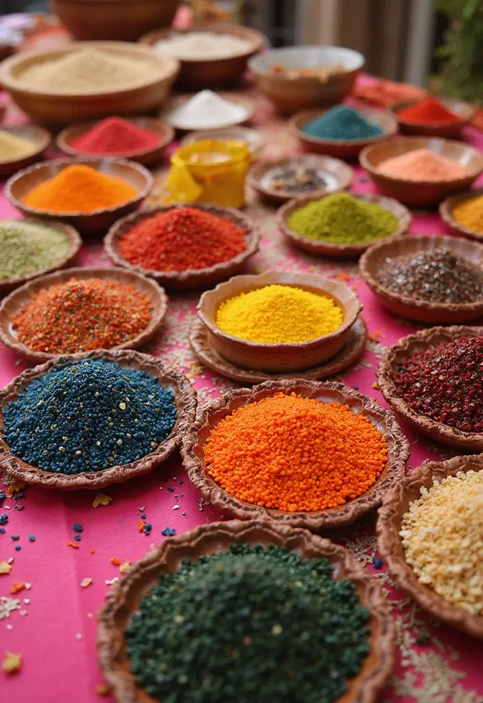 29 Mehndi Platter Ideas That Look Beautiful In Pictures - 20. Adorned with Love: Beaded Platters