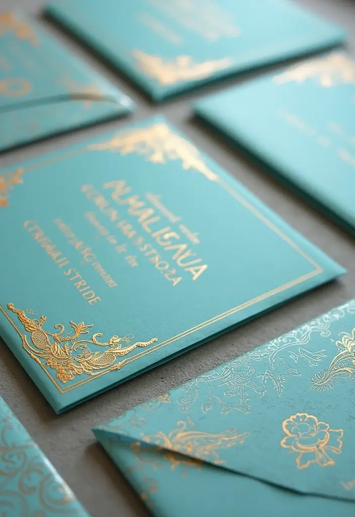 29 Tiffany And Company Party Ideas With Elegant Blue Touches - 21. Tiffany Blue Themed Invitations to Keep
