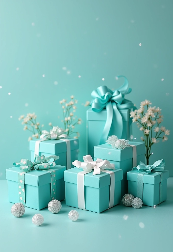 29 Tiffany And Company Party Ideas With Elegant Blue Touches - 25. Tiffany Blue Themed Gifts