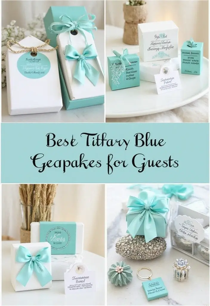 29 Tiffany And Company Party Ideas With Elegant Blue Touches - 28. Tiffany Blue Themed Keepsakes