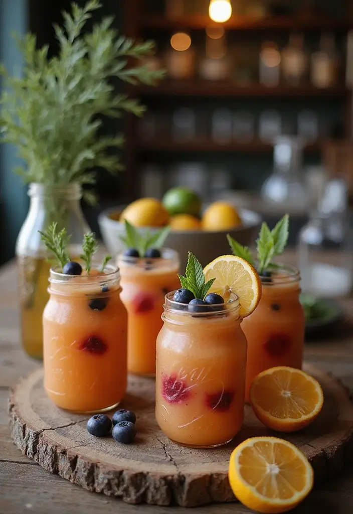 29 Vintage Bridal Shower Ideas With Retro Charm - 10. Rustic Bar Setup