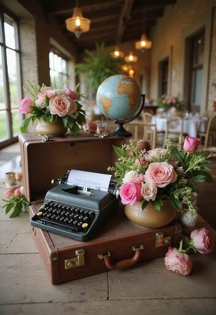 29 Vintage Bridal Shower Ideas With Retro Charm - 19. Vintage Element Centerpieces