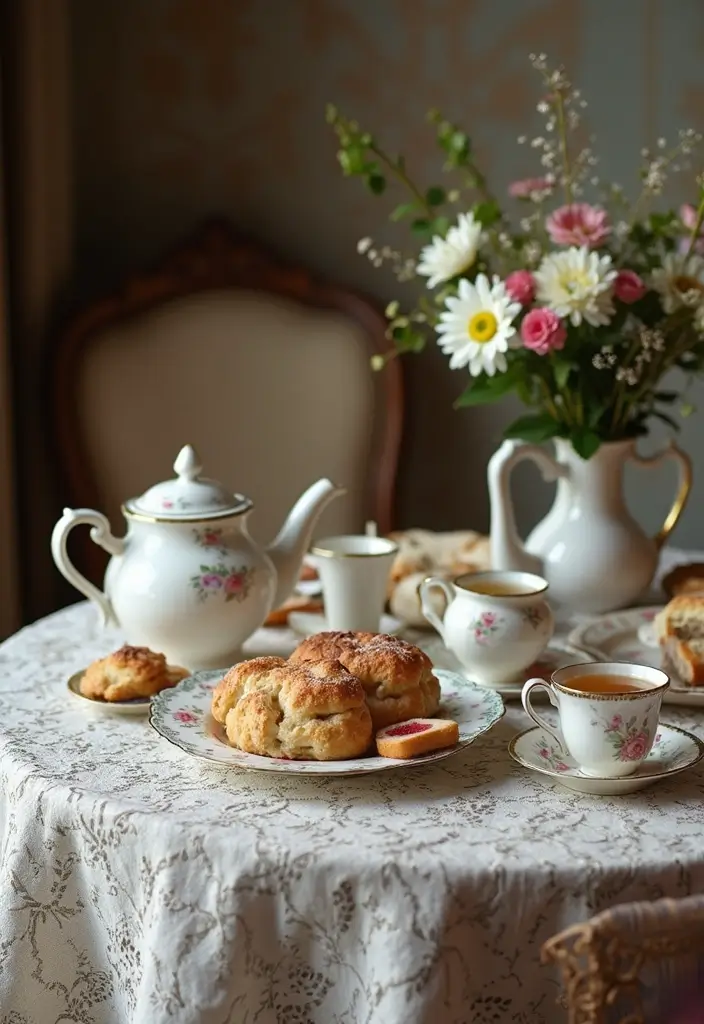 29 Vintage Bridal Shower Ideas With Retro Charm - 2. Vintage Tea Party Theme