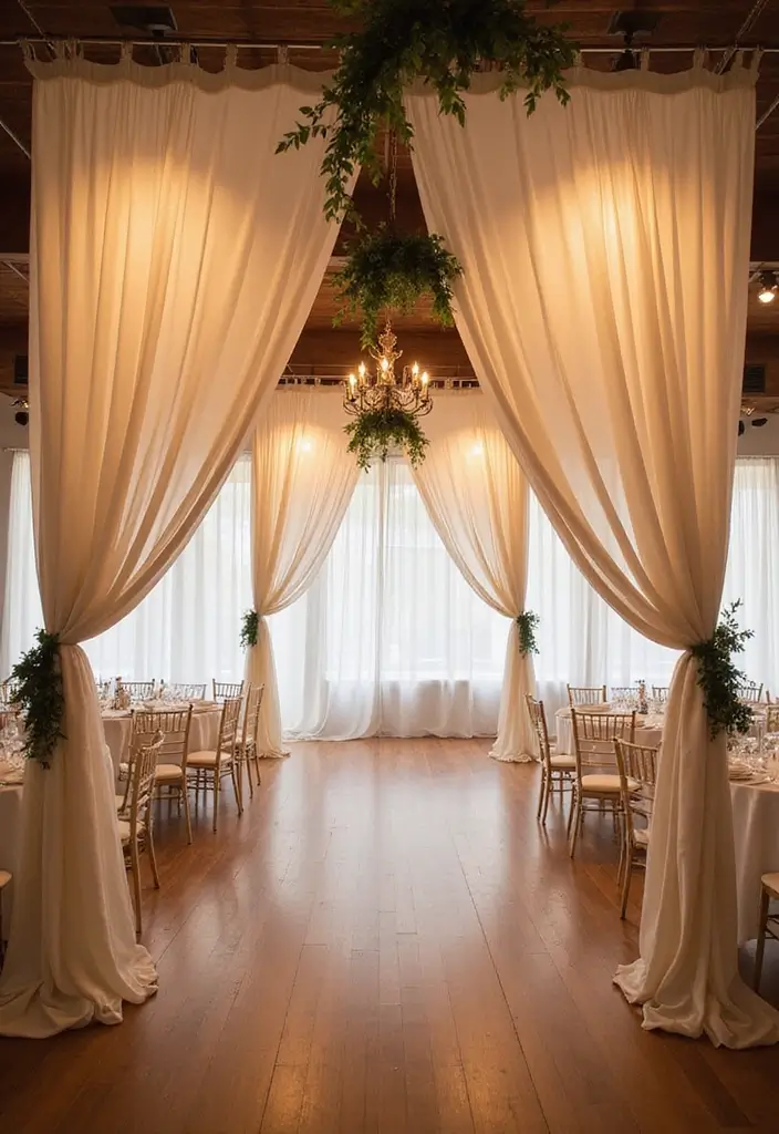 29 Wedding Drapery Ideas That Transform Any Venue - 20. Curtain Backdrops