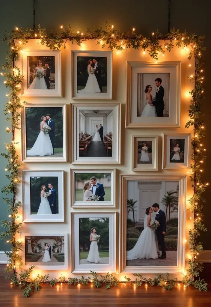 29 Wedding Photo Display Ideas That Tell Your Love Story - 29. Creative Photo Collage