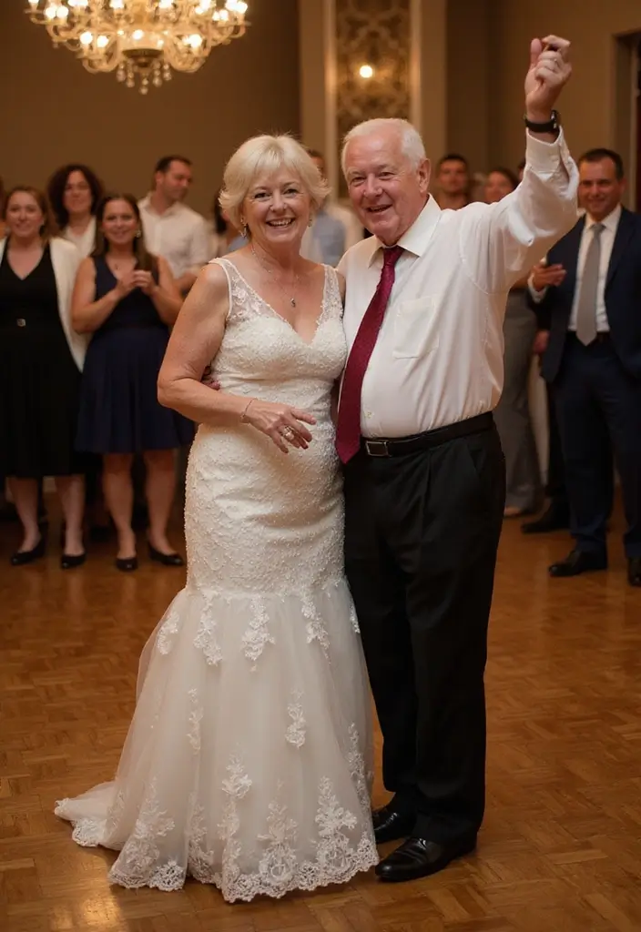 29 Wedding Photo Ideas: Funny And Candid Moments - 22. The Grandparent Dance Surprise