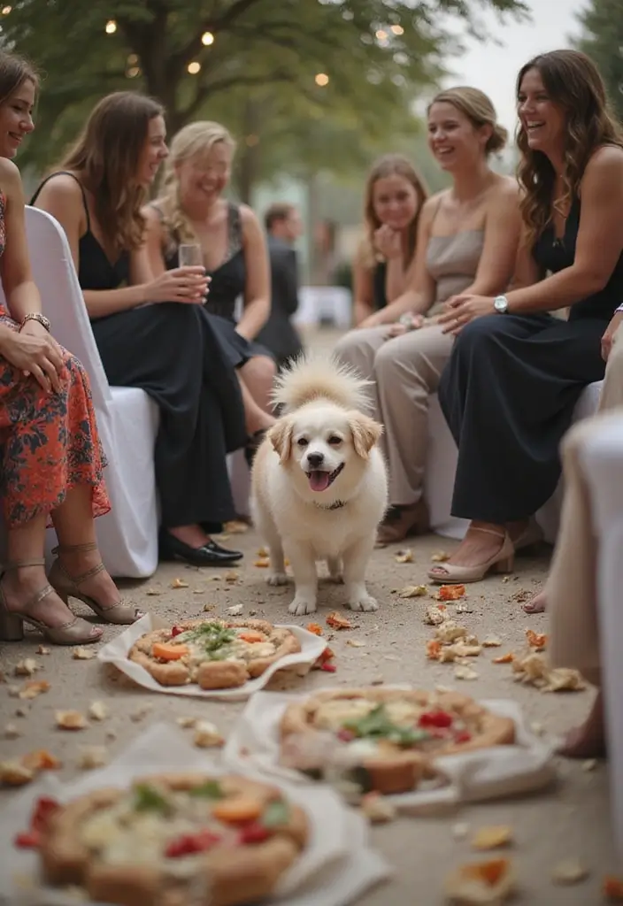 29 Wedding Photo Ideas: Funny And Candid Moments - 24. The Playful Pet Involvement