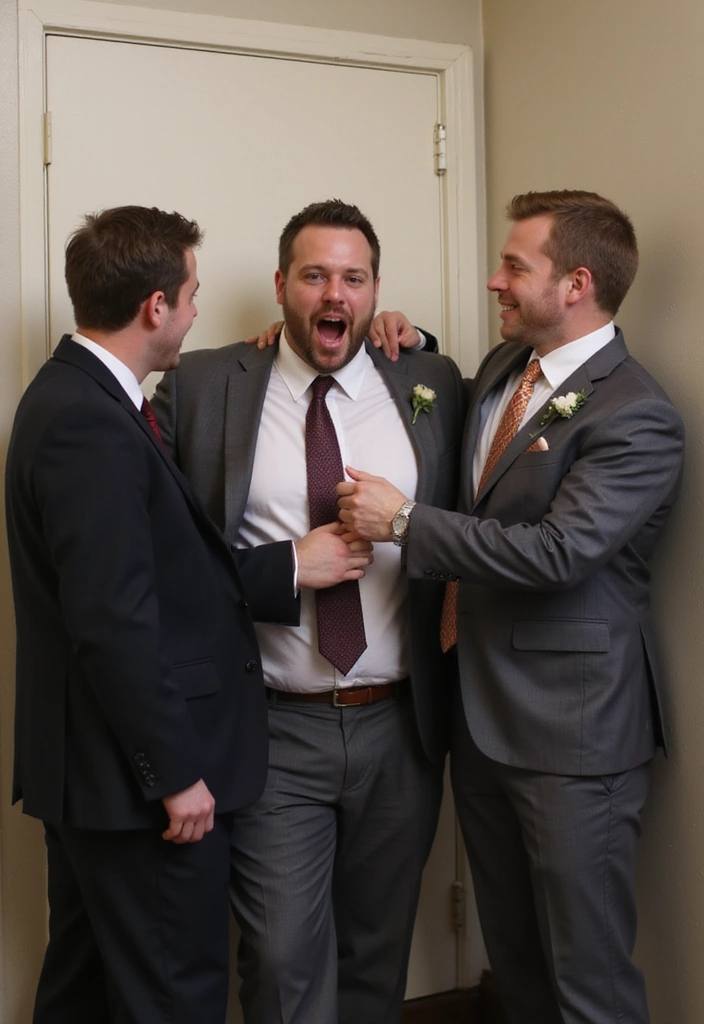 29 Wedding Photo Ideas: Funny And Candid Moments - 28. The Groom's Mischievous Grin