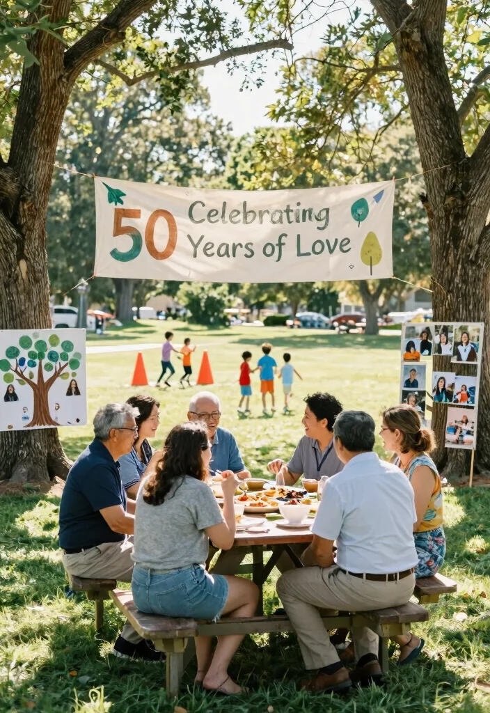 17 50th Wedding Anniversary Ideas That Celebrate a Lifetime Together - 5. Host a Family Reunion 1