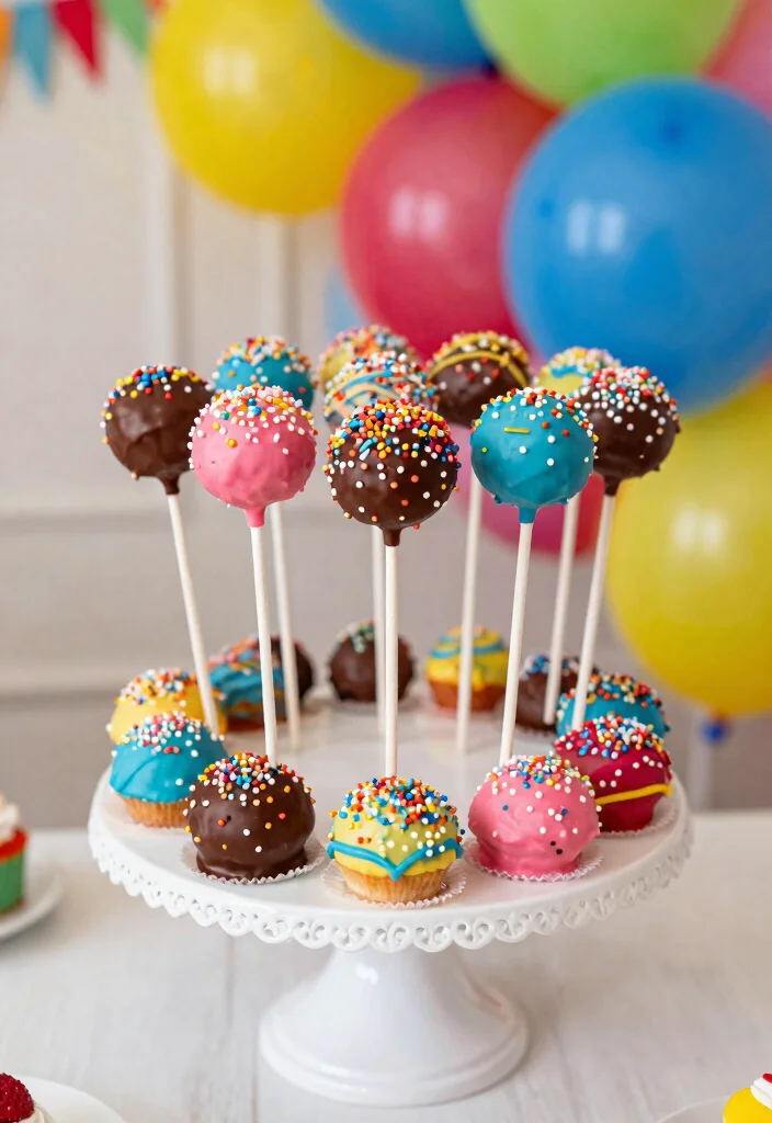 17 Anniversary Cakes Ideas Couple Edition That Melt Hearts - 12. Cake Pops for a Fun Twist 1