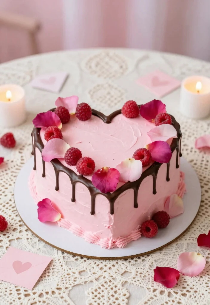 17 Anniversary Cakes Ideas Couple Edition That Melt Hearts - 2. Heart-Shaped Cake Delight 1