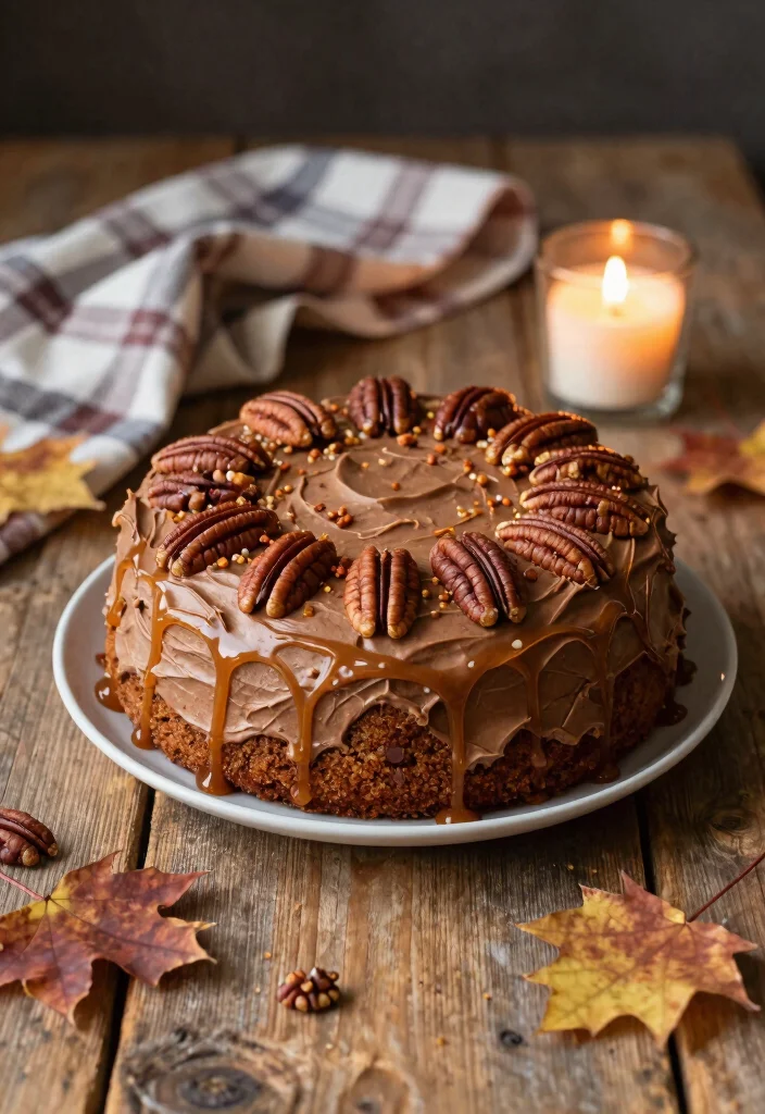 17 Anniversary Cakes Ideas Couple Edition That Melt Hearts - 7. Maple Pecan Cake for a Cozy Feel 1