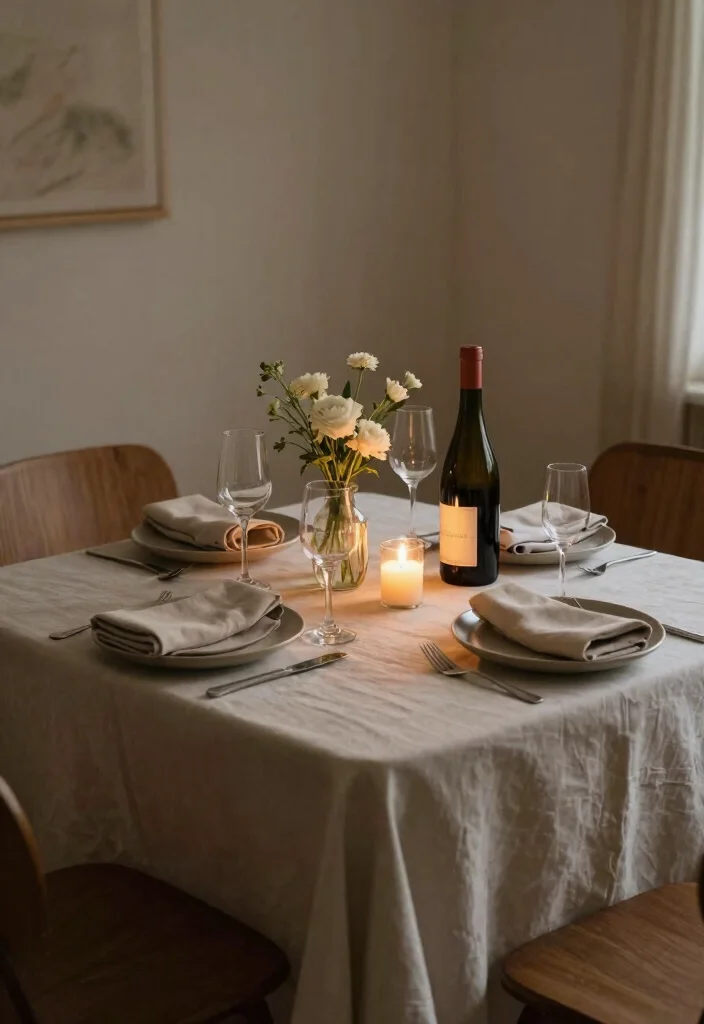 17 Anniversary Room Decoration Ideas That Feel Romantic - 6. Elegant Dining Setup 1