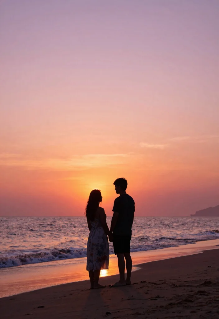 17 Beach Prenup Photoshoot Ideas That Feel Natural - 2. Sun-Kissed Silhouettes 1