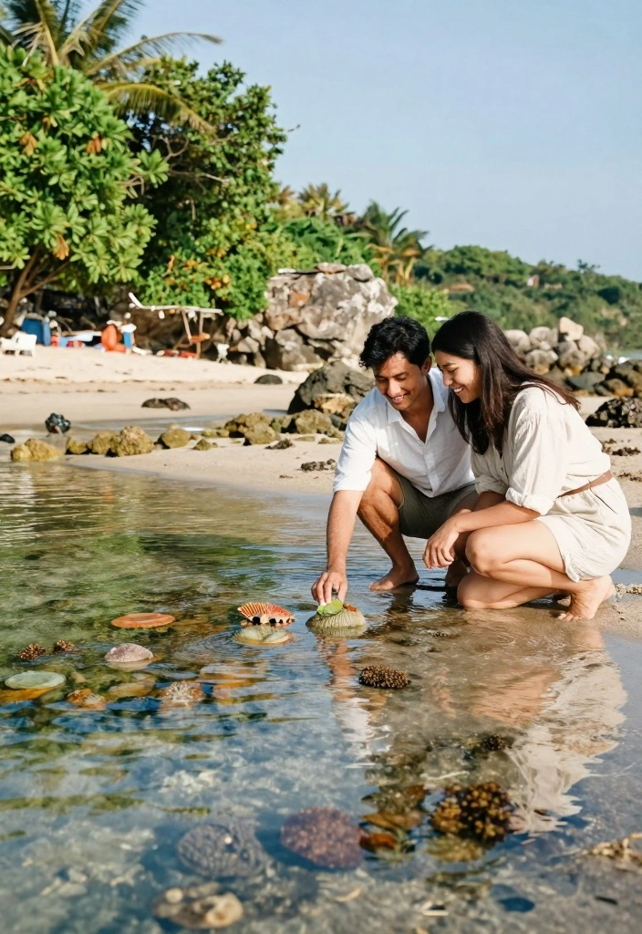 17 Beach Prenup Photoshoot Ideas That Feel Natural - 5. Romantic Tide Pool Exploration 1