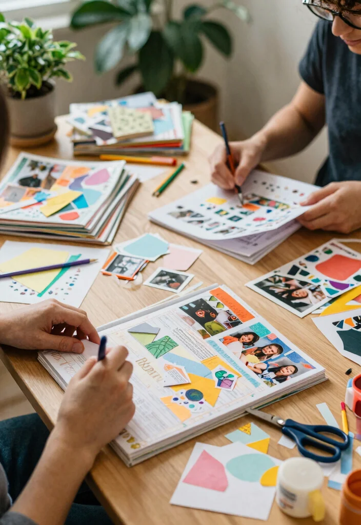 17 DIY and Budget-Friendly Anniversary Ideas to Celebrate Your Love - 5. Create a Scrapbook Together 1