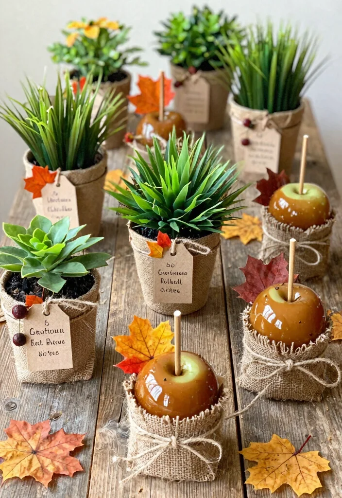 17 Fall Bridal Shower Ideas That Embrace Autumn - 11. Nature-Inspired Takeaways 1