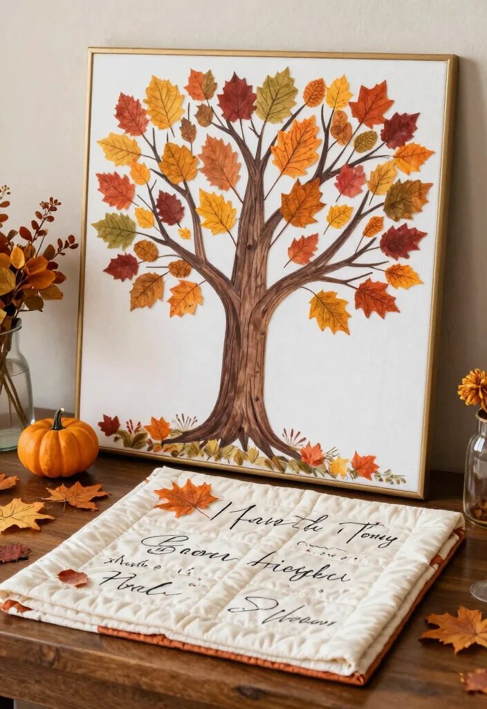 17 Fall Bridal Shower Ideas That Embrace Autumn - 14. Guest Book Alternatives 1