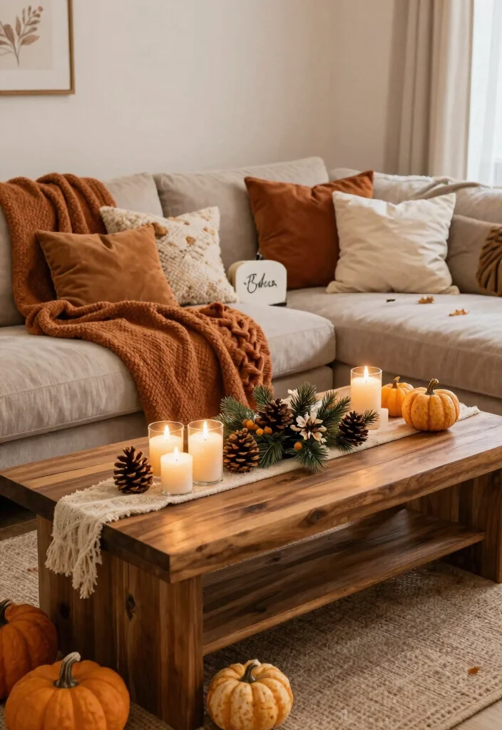 17 Fall Bridal Shower Ideas That Embrace Autumn - 5. Cozy Decor with Plush Blankets 1