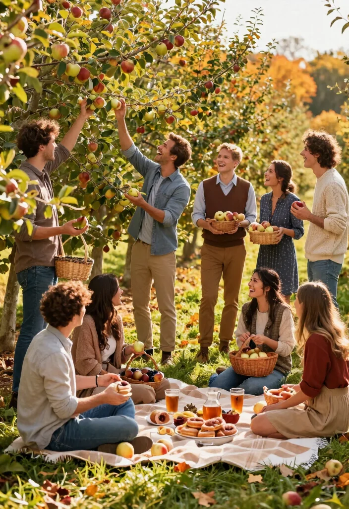 17 Fall Bridal Shower Ideas That Embrace Autumn - 7. Apple Picking Excursion 1