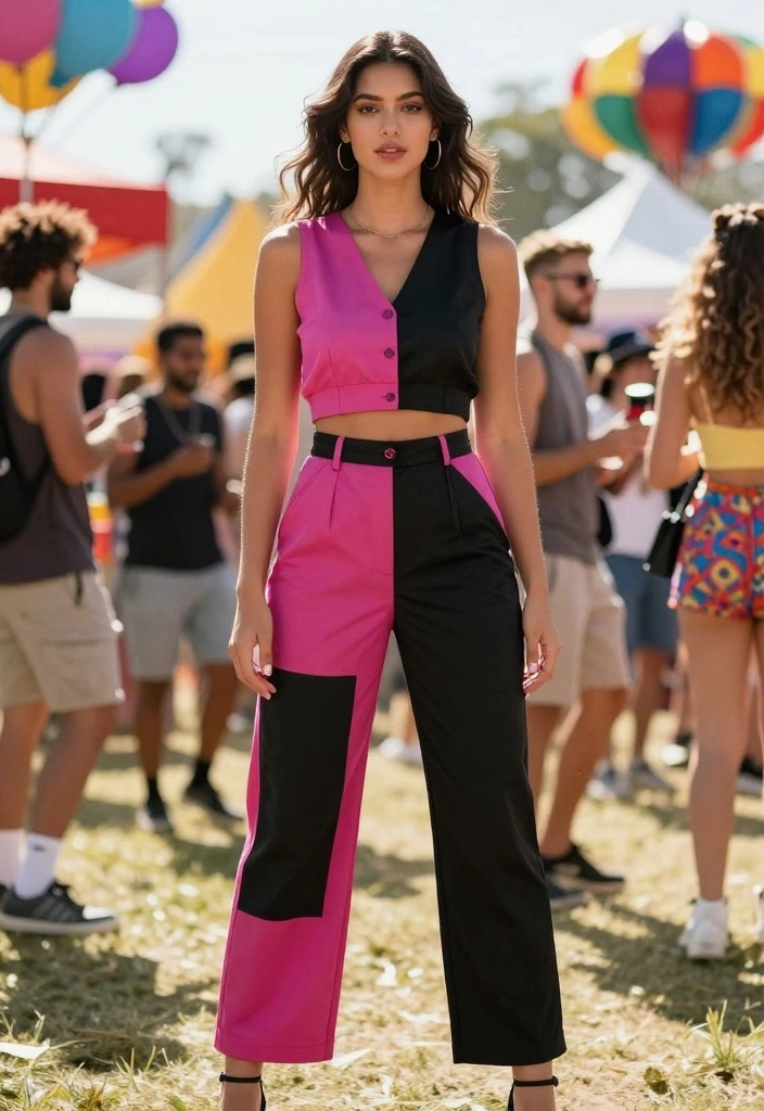 17 Grad Photo Outfit Ideas To Look Your Best - 11. Color Blocking 1