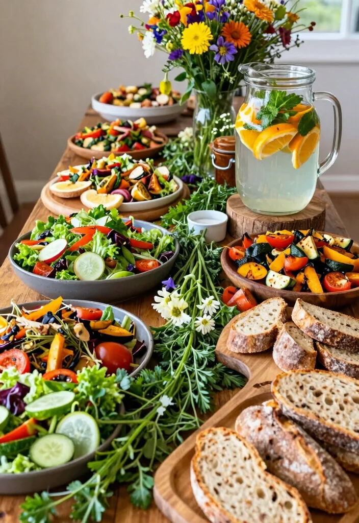 17 Green Bridal Shower Ideas That Feel Natural - 3. Farm-to-Table Menu 1