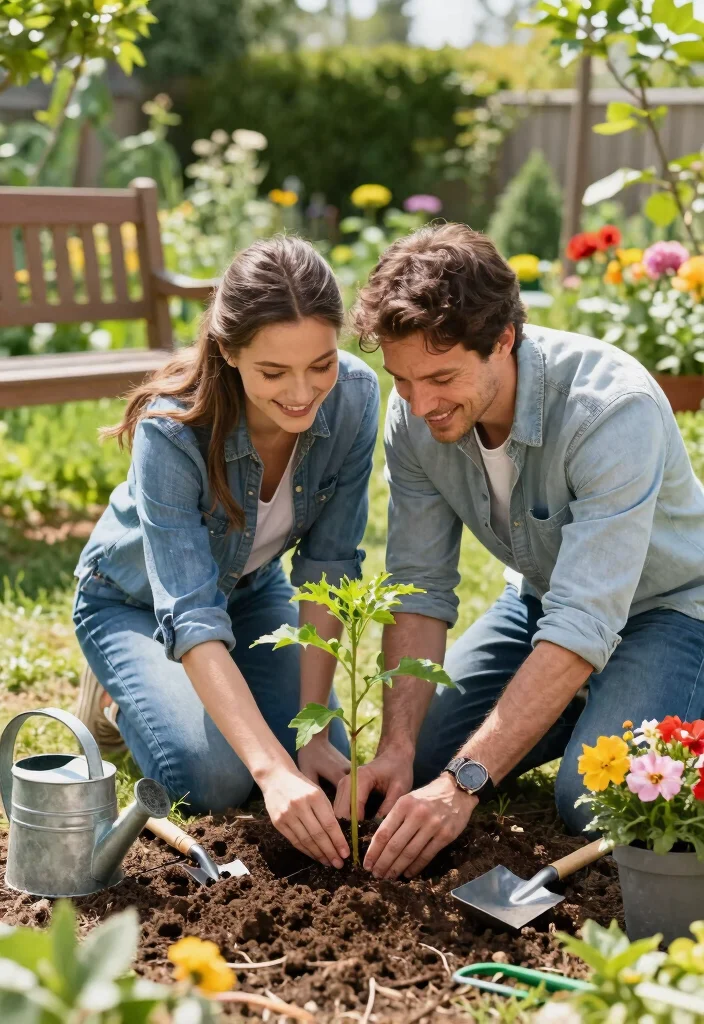 17 One Year Anniversary Ideas That Feel Heartfelt - 1. Plant a Tree Together 1
