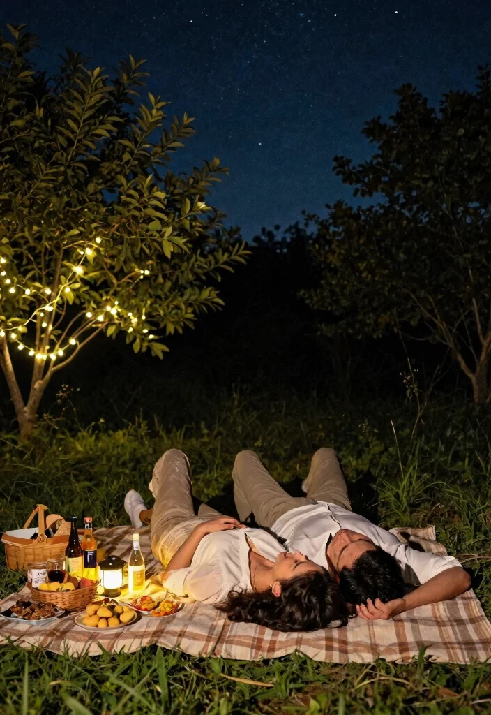 17 One Year Anniversary Ideas That Feel Heartfelt - 12. Enjoy a Starry Night Picnic 1