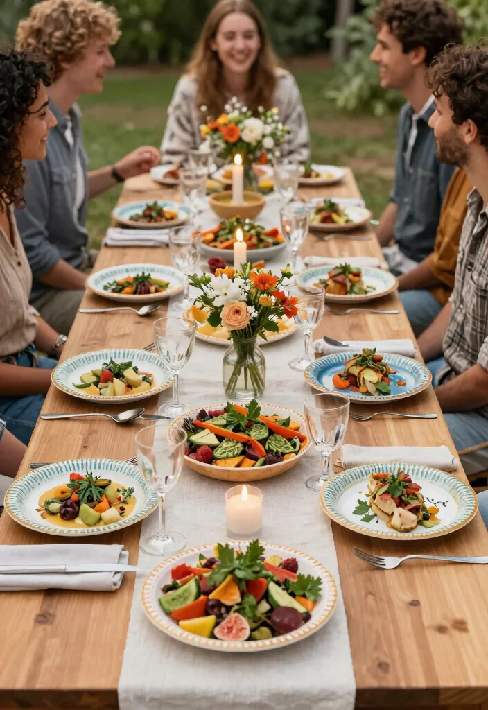 17 One Year Anniversary Ideas That Feel Heartfelt - 6. Host a Zero Waste Dinner Party 1
