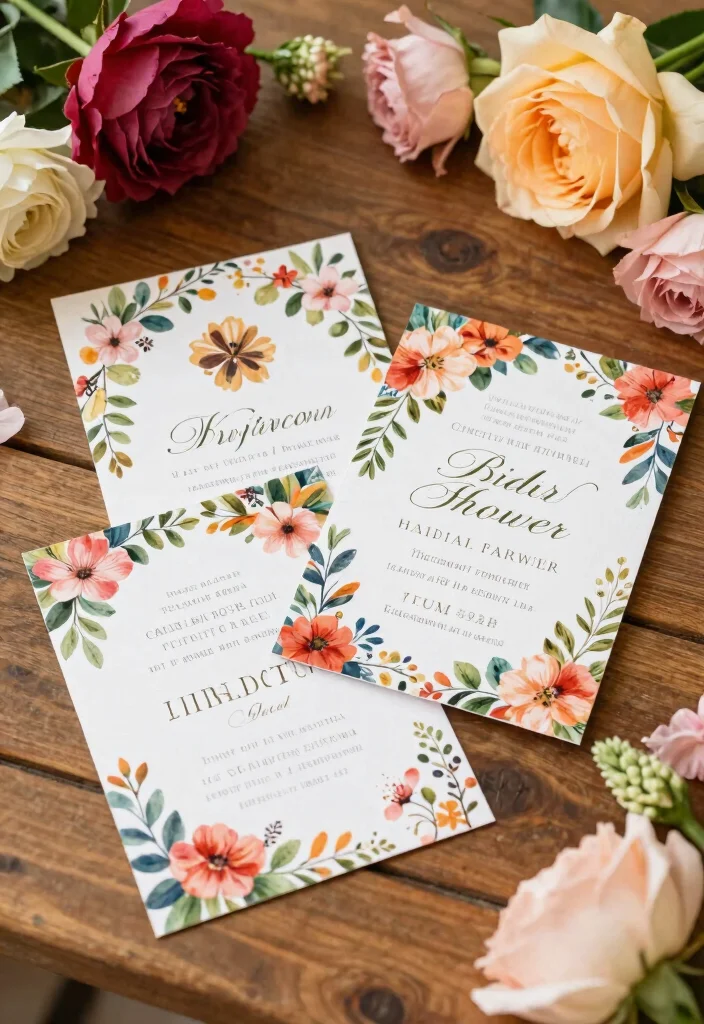 17 Spring Bridal Shower Ideas That Feel Fresh and Floral - 17. Garden-Inspired Invitations 1